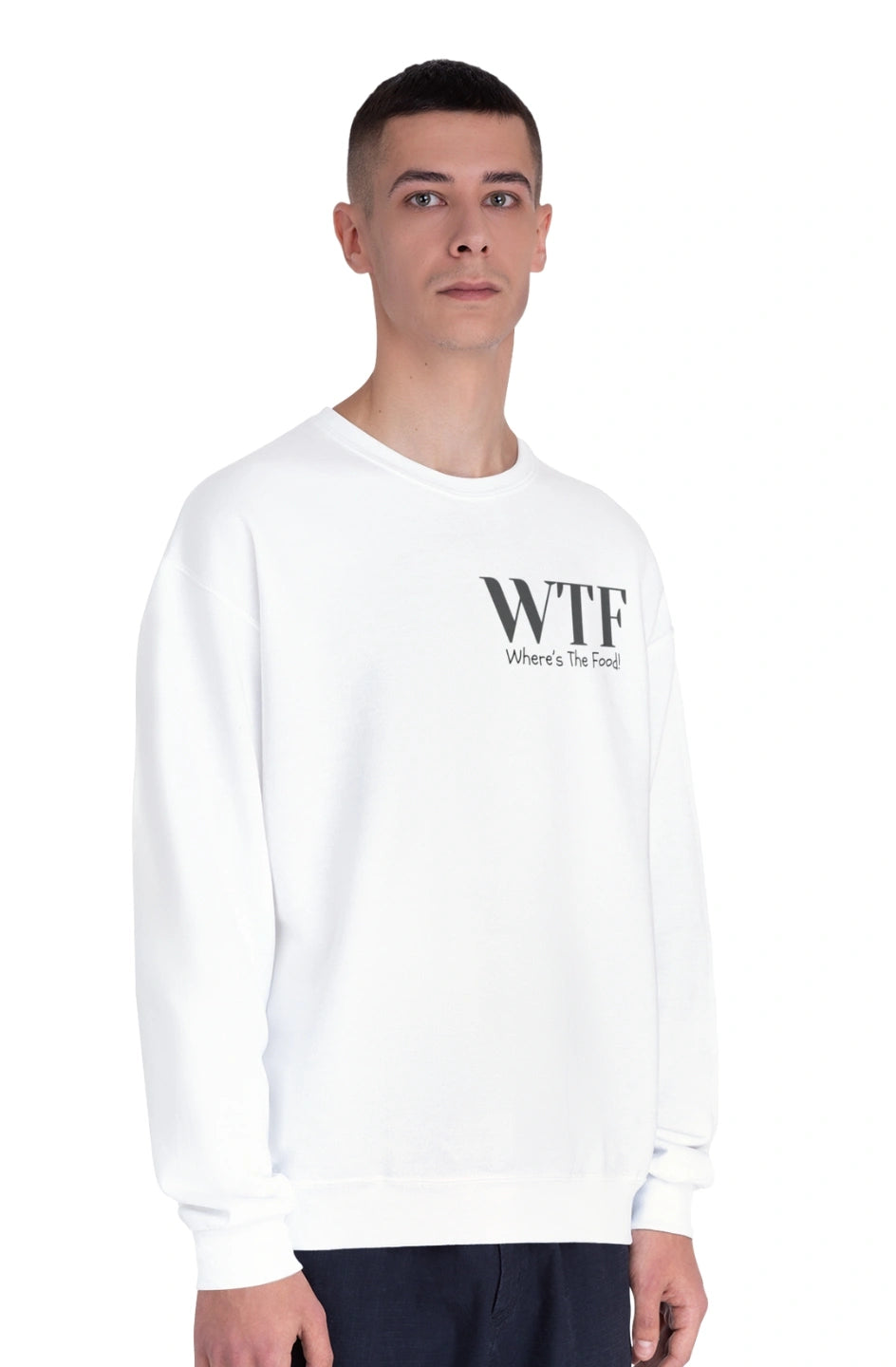 Men's Midweight Sweatshirt "WTF - Where's The Food"