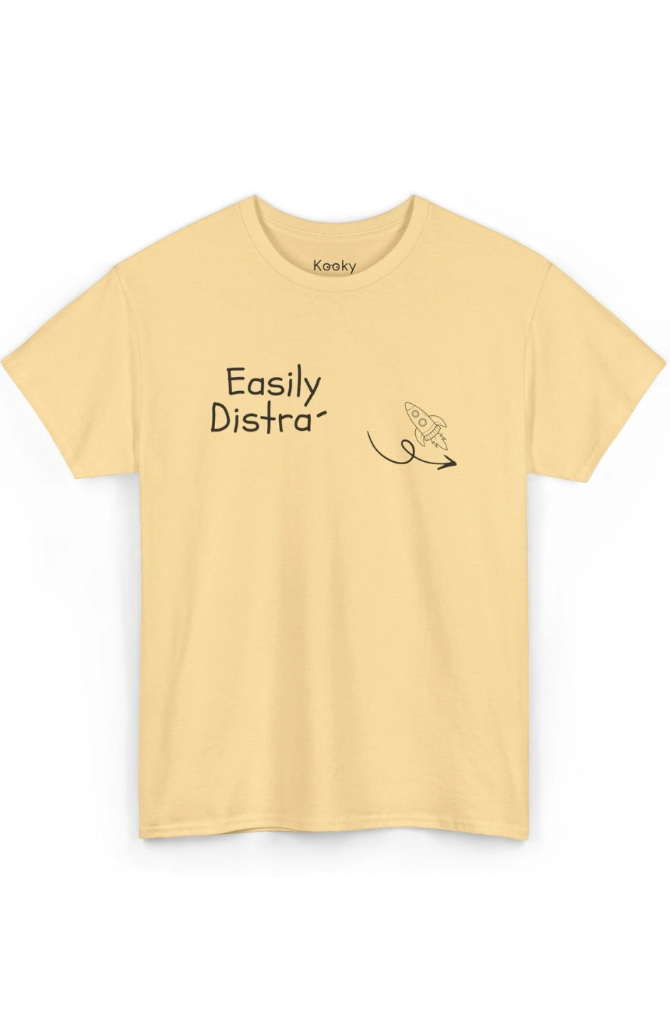 Men's Midweight T-Shirt "Easily Distracted"