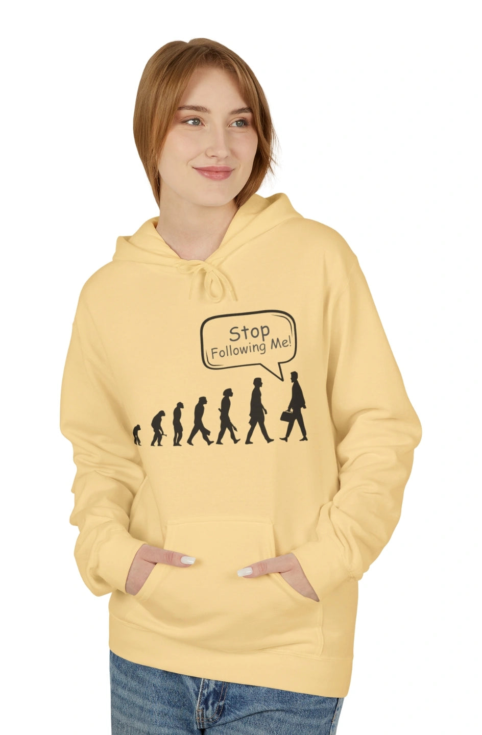 Women's Midweight Hoodie "Stop Following Me!"