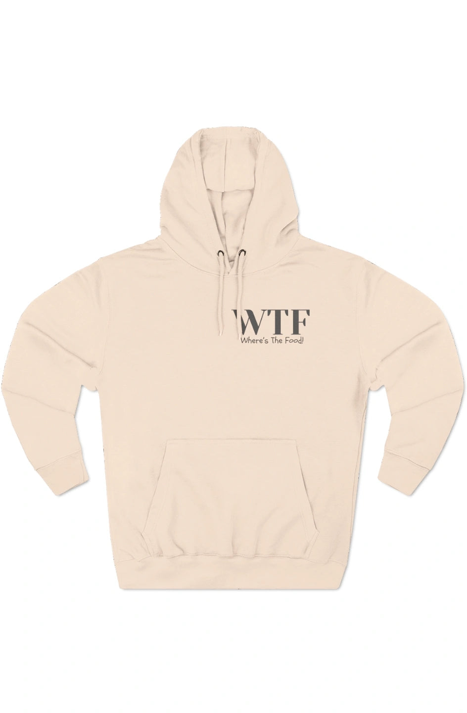 Women's Medium Heavy Hoodie "WTF - Where's The Food"
