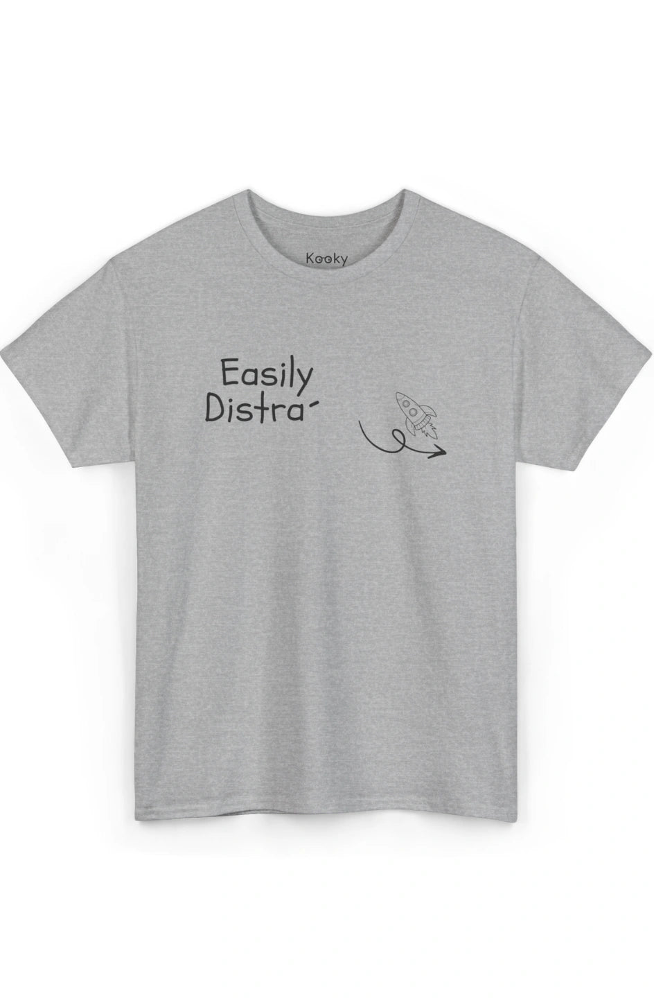 Men's Midweight T-Shirt "Easily Distracted"
