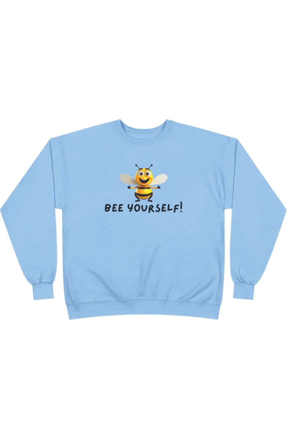 Men's Midweight Crewneck Sweatshirt "Bee Yourself" Wordplay