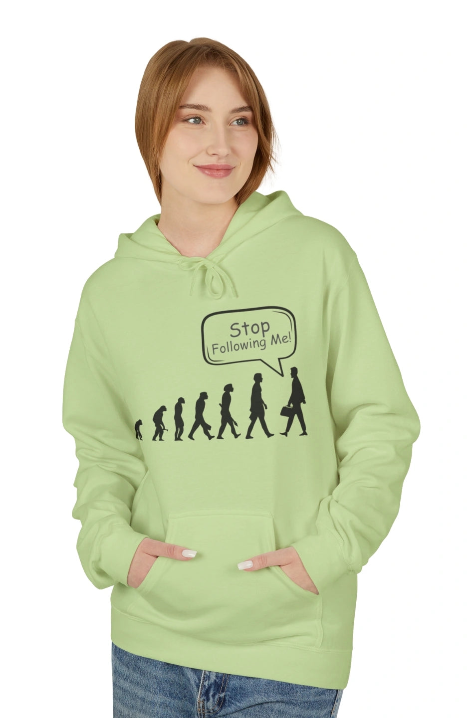 Women's Midweight Hoodie "Stop Following Me!"