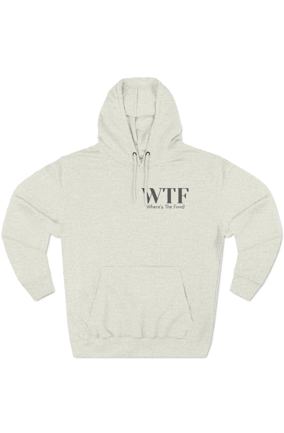 Women's Medium Heavy Hoodie "WTF - Where's The Food"