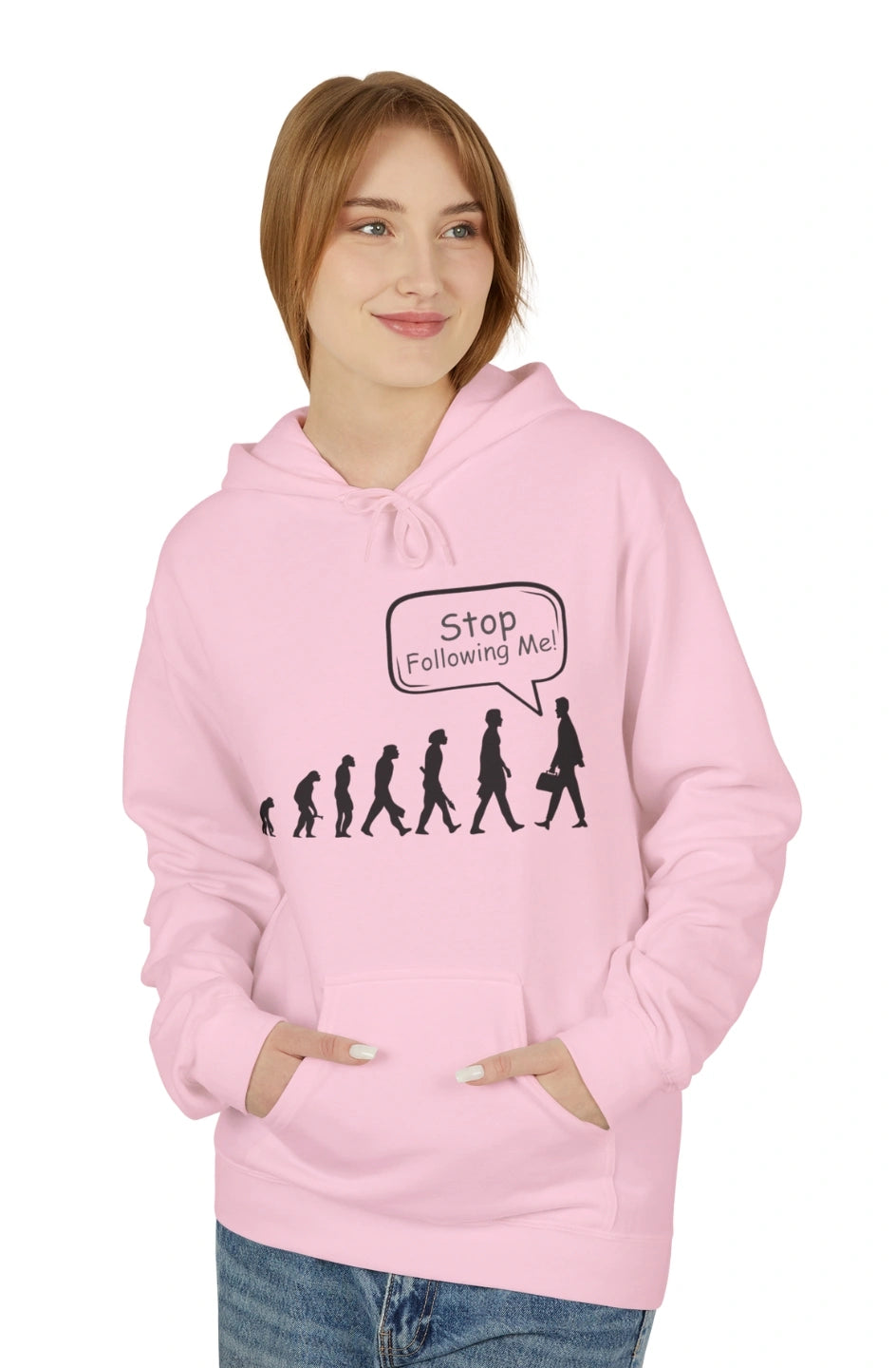 Women's Midweight Hoodie "Stop Following Me!"