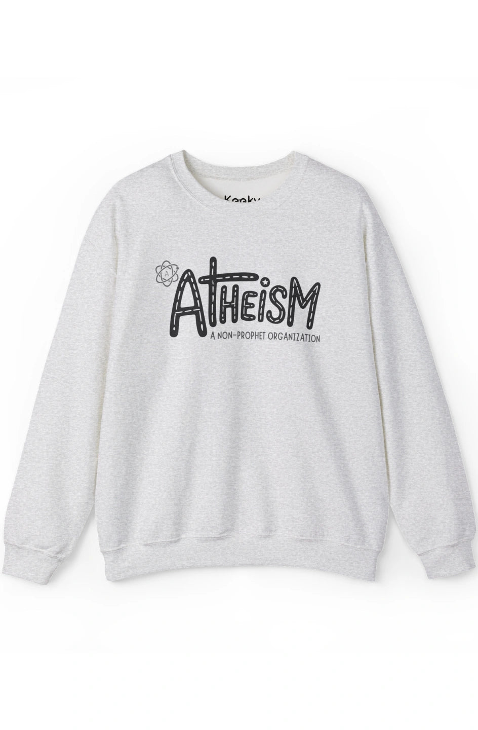 Men's Medium Heavy Sweatshirt "Atheism: A Non-Prophet Organization"