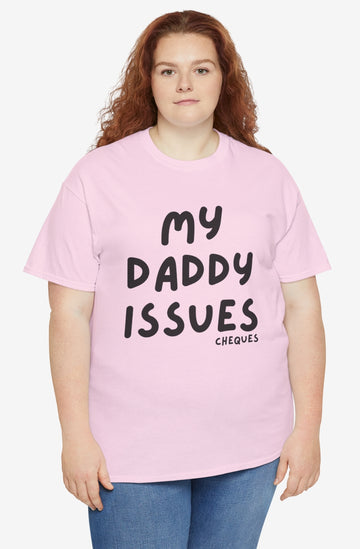 Staple cotton tee - Daddy issues cheques