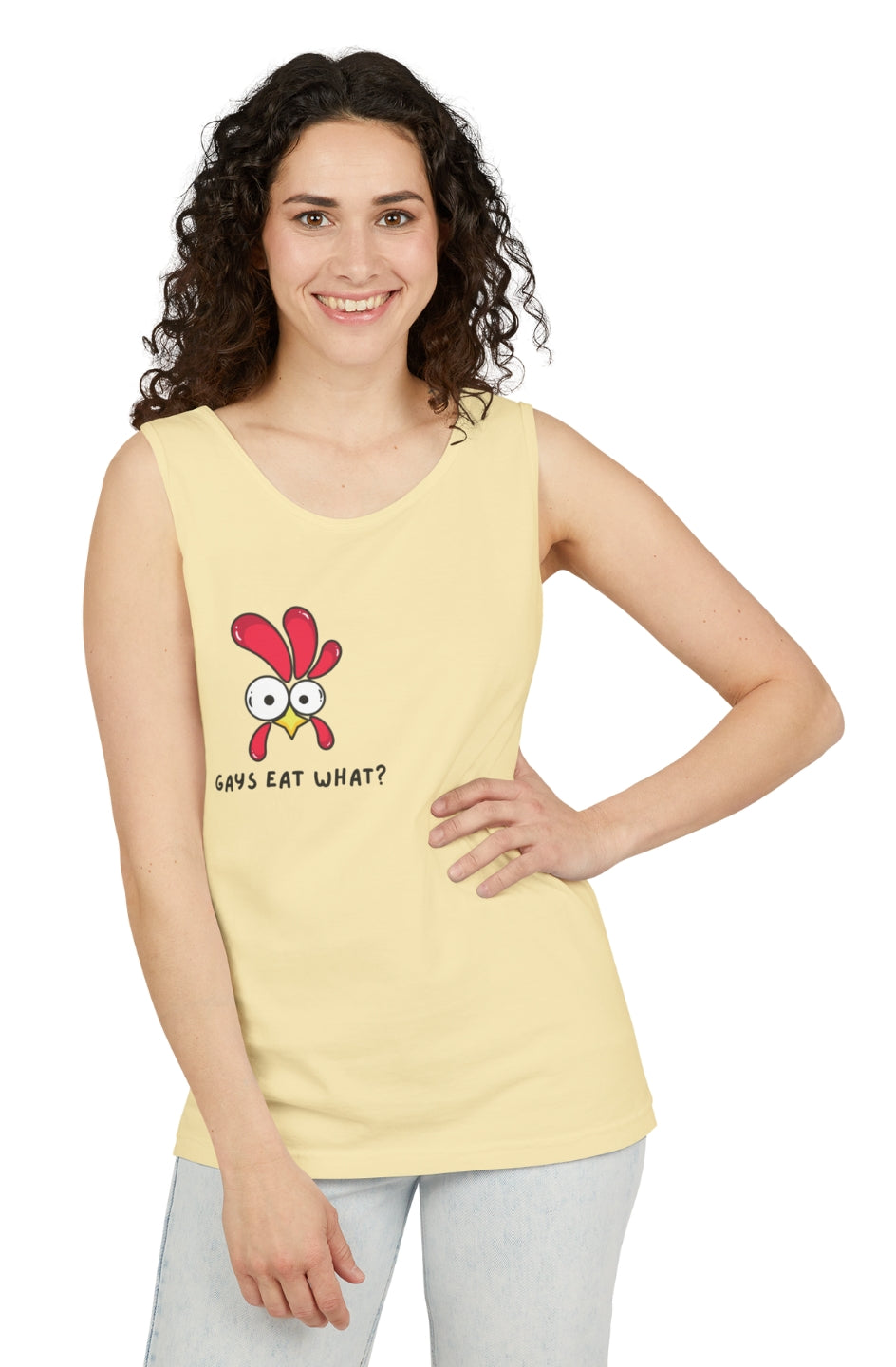 Women's Midweight Tank Top "Gays eat what?"