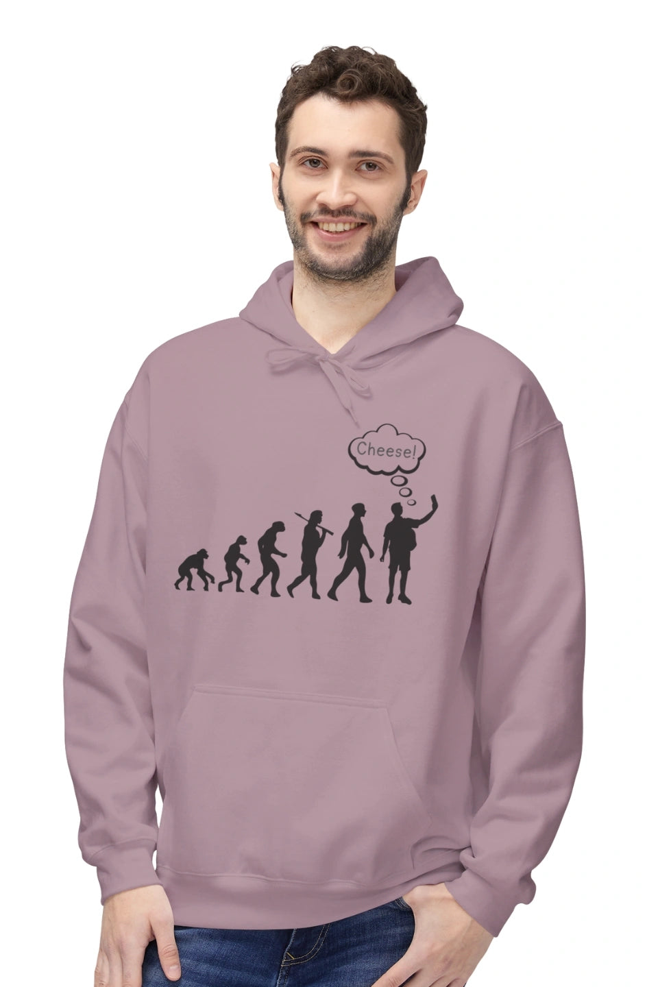 Men's Midweight Fleece Hoodie "Cheese!"