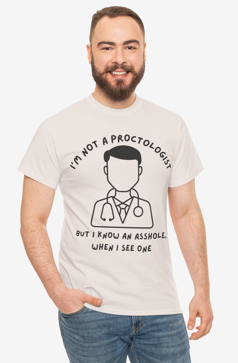 Staple Cotton Tee - I'm not a proctologist