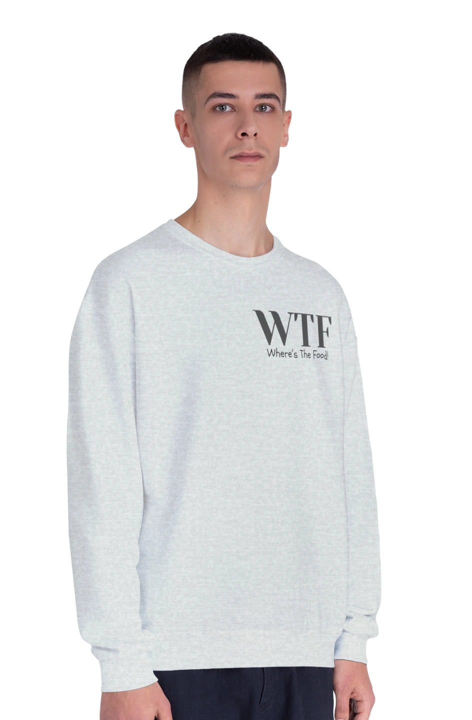 Men's Midweight Sweatshirt "WTF - Where's The Food"