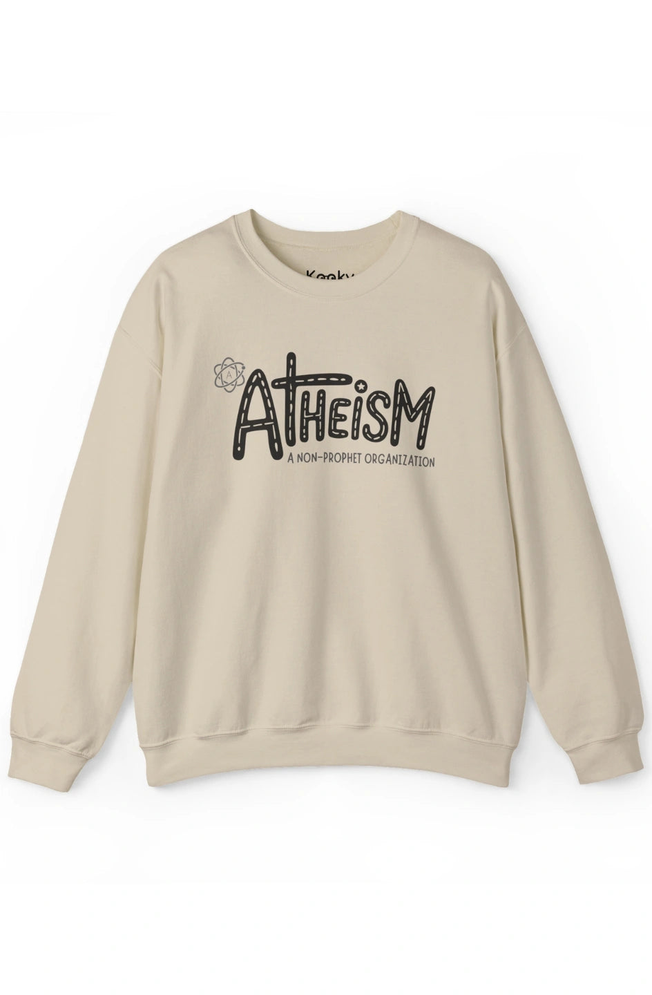 Men's Medium Heavy Sweatshirt "Atheism: A Non-Prophet Organization"