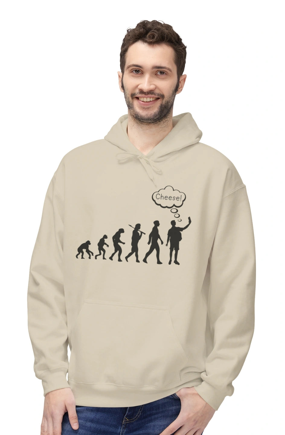 Men's Midweight Fleece Hoodie "Cheese!"