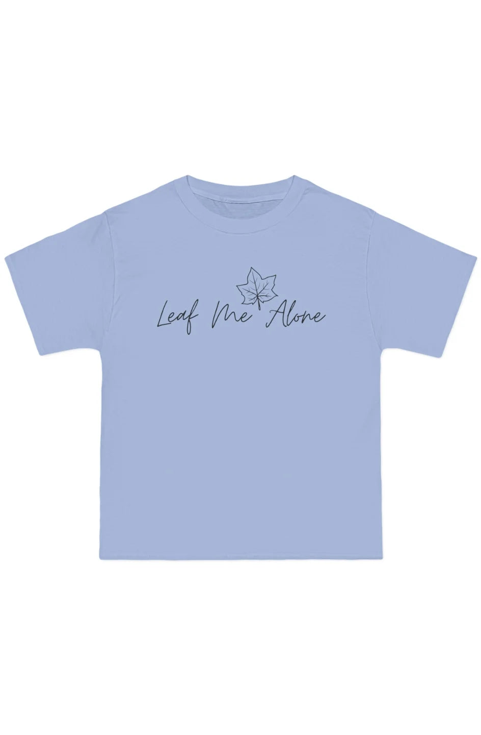 Men's Midweight Beefy T-Shirt "Leaf Me Alone"