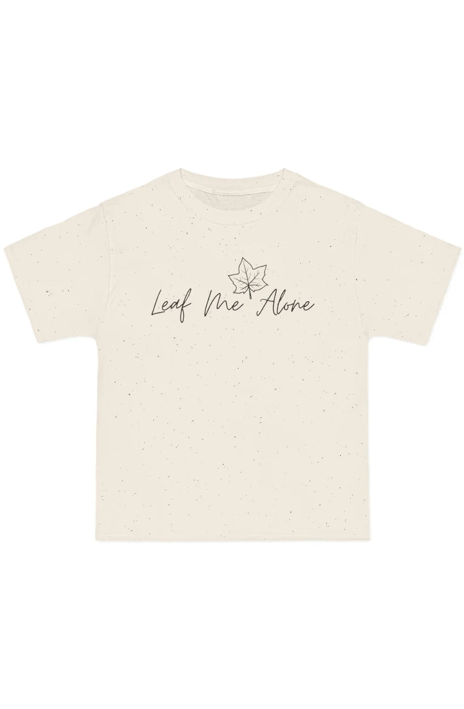 Men's Midweight Beefy T-Shirt "Leaf Me Alone"