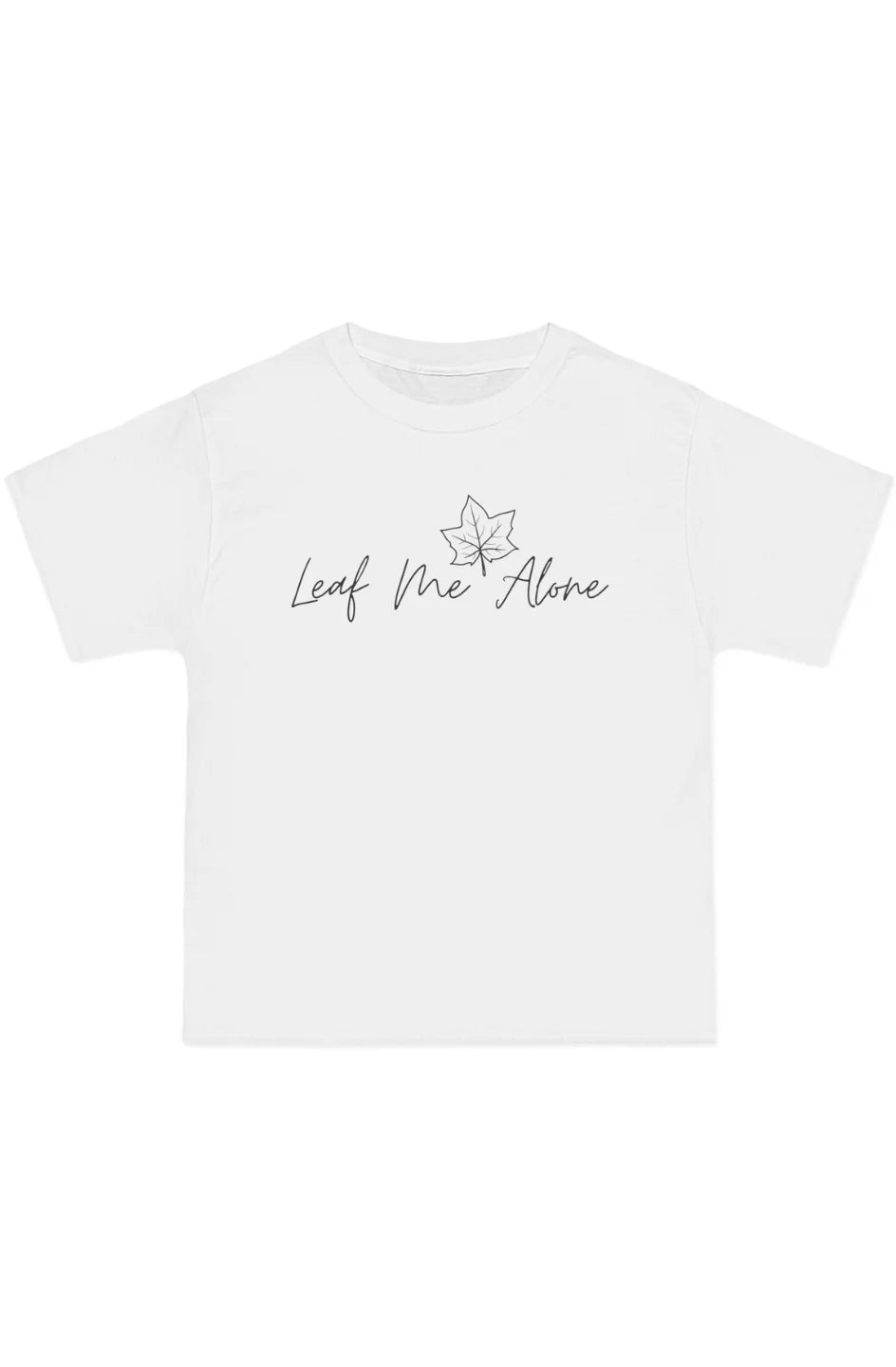 Men's Midweight Beefy T-Shirt "Leaf Me Alone"