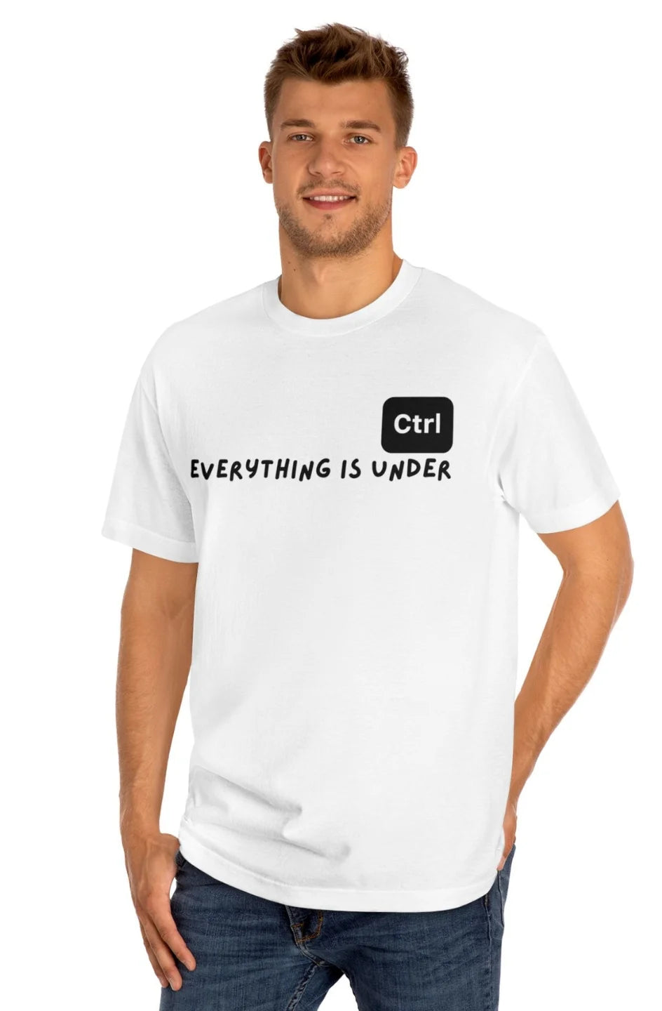 Men's Classic Midweight Tee "Everything is Under Ctrl"