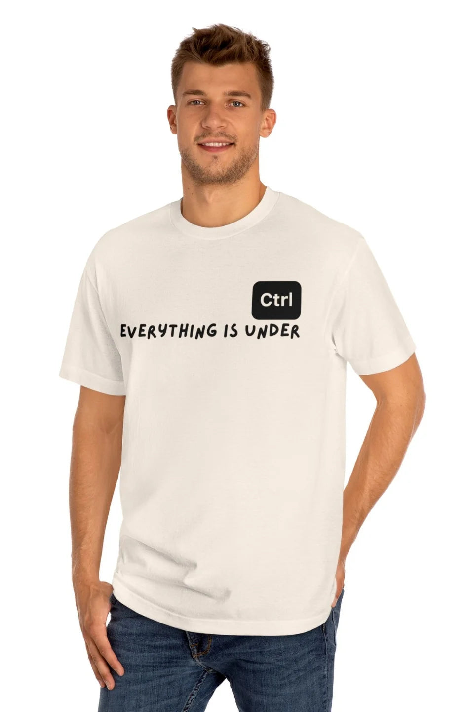 Men's Classic Midweight Tee "Everything is Under Ctrl"