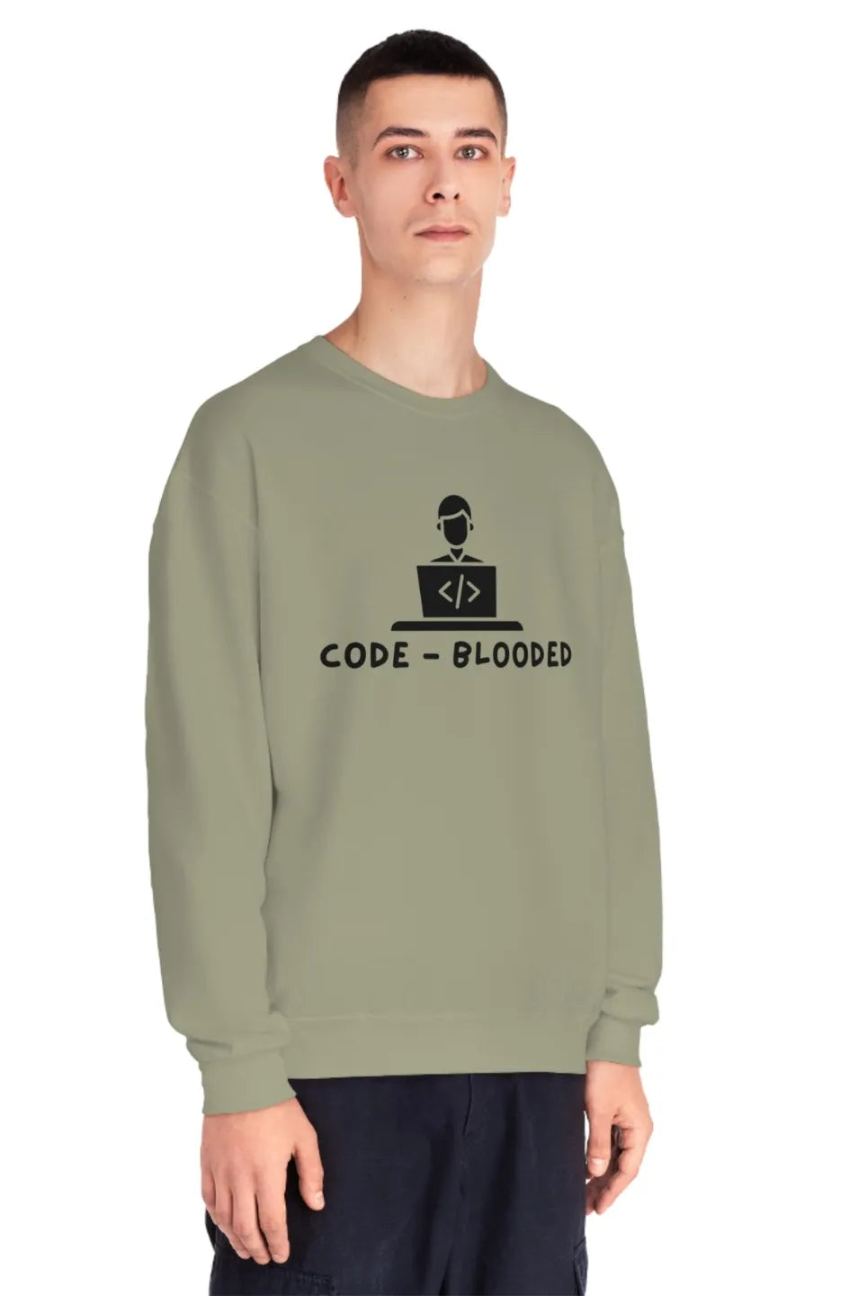 Men's Midweight Crewneck Sweatshirt "Code Blooded"