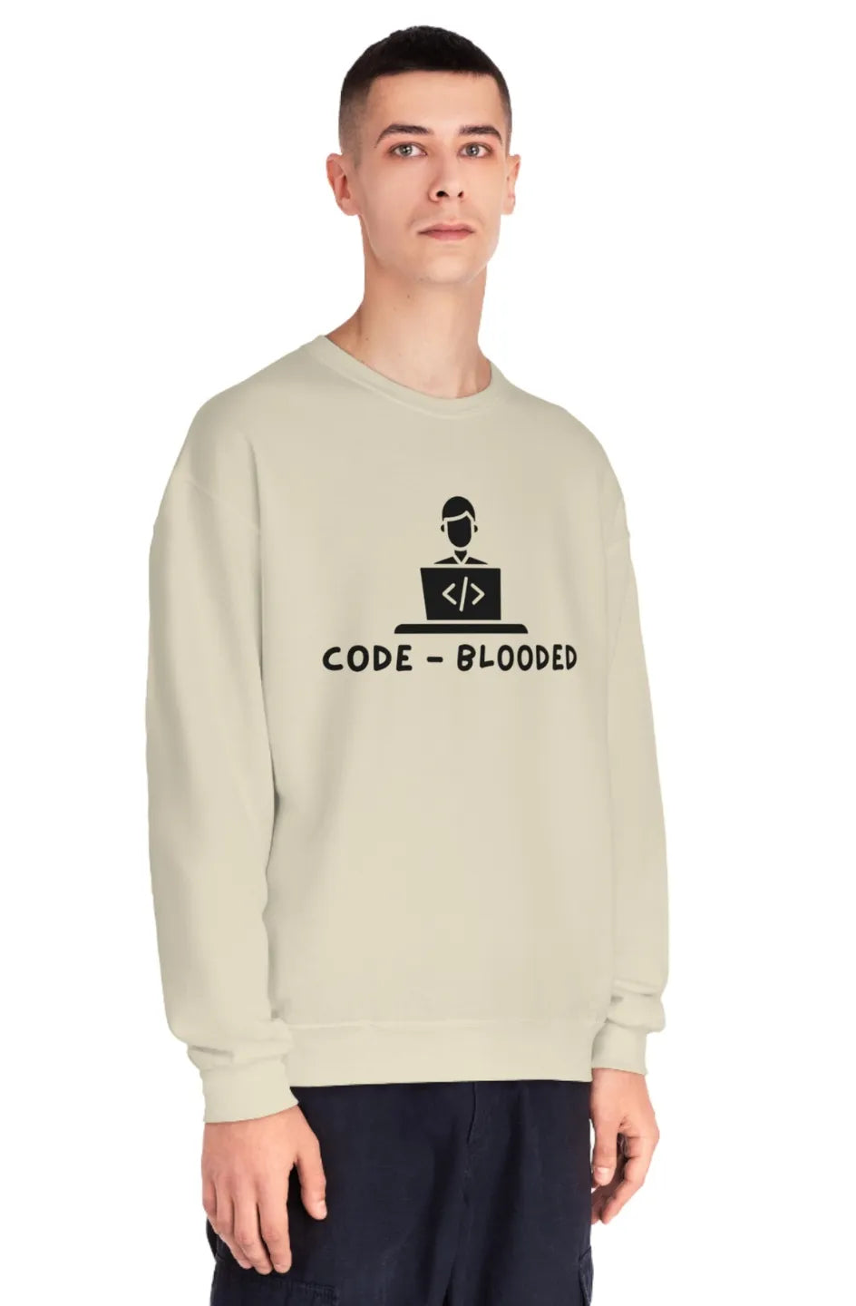 Men's Midweight Crewneck Sweatshirt "Code Blooded"