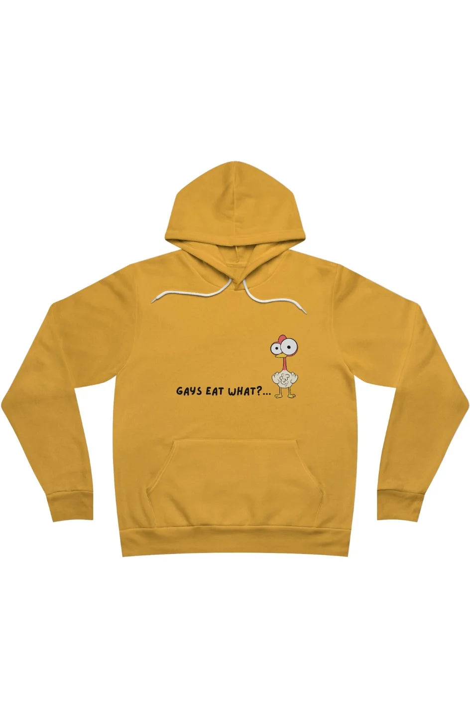 Men's Midweight Fleece Hoodie "Gays Eat What?"