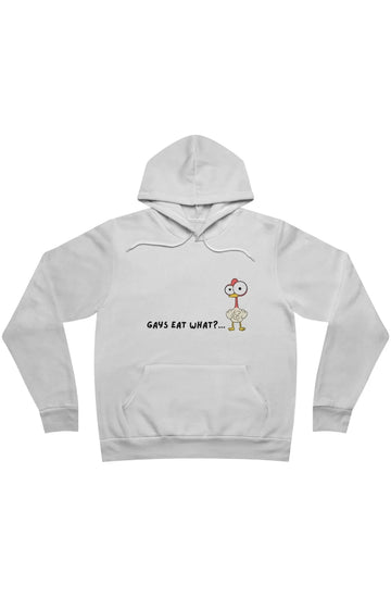 Men's Midweight Fleece Hoodie "Gays Eat What?"