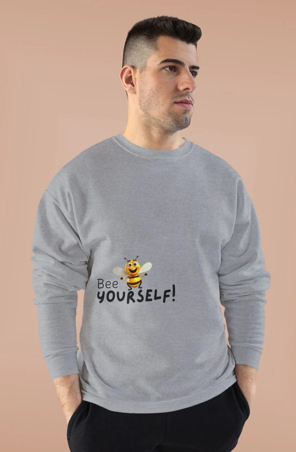 Men's Midweight Crewneck Sweatshirt "Bee Yourself"