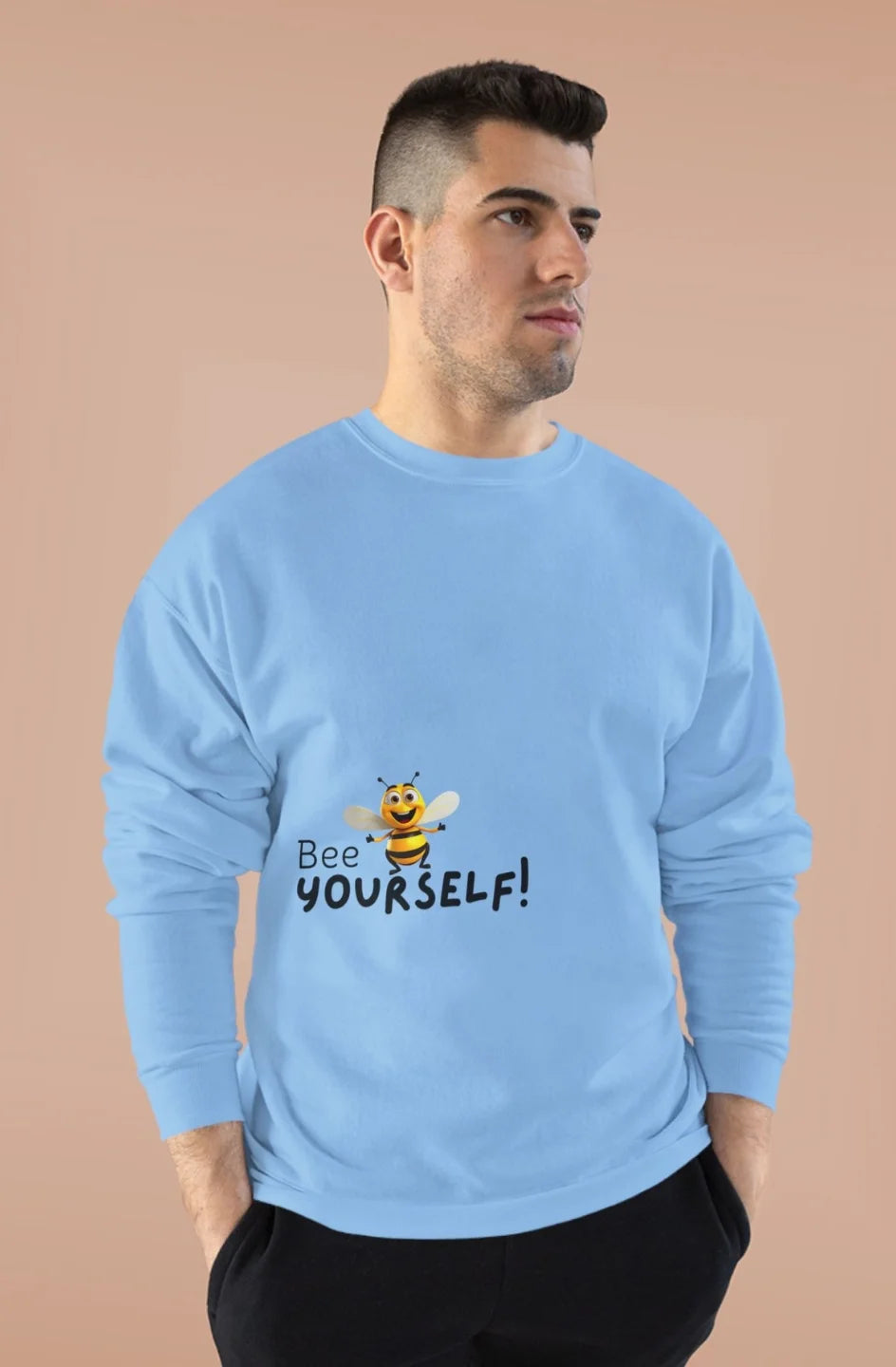 Men's Midweight Crewneck Sweatshirt "Bee Yourself"