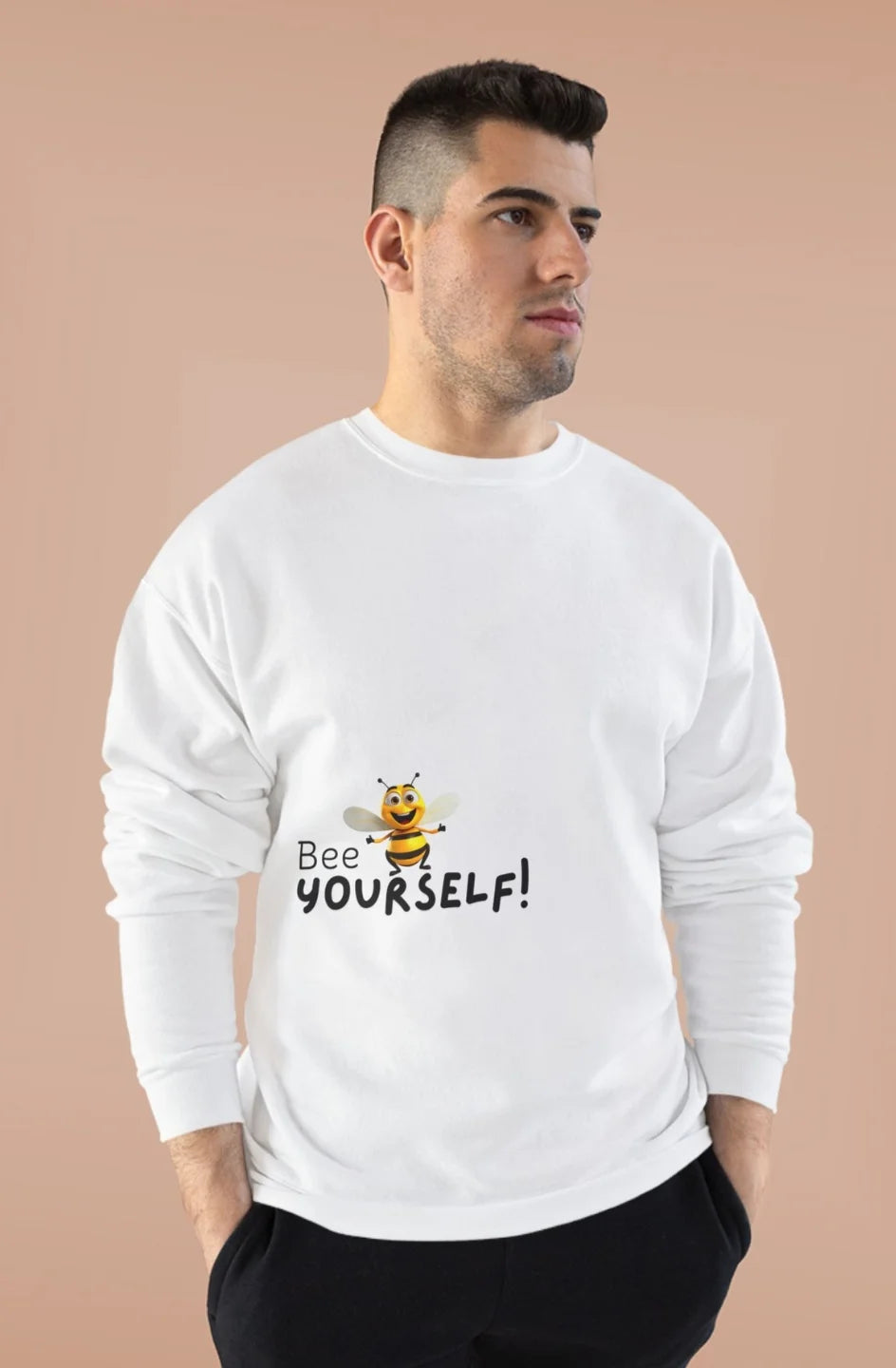 Men's Midweight Crewneck Sweatshirt "Bee Yourself"