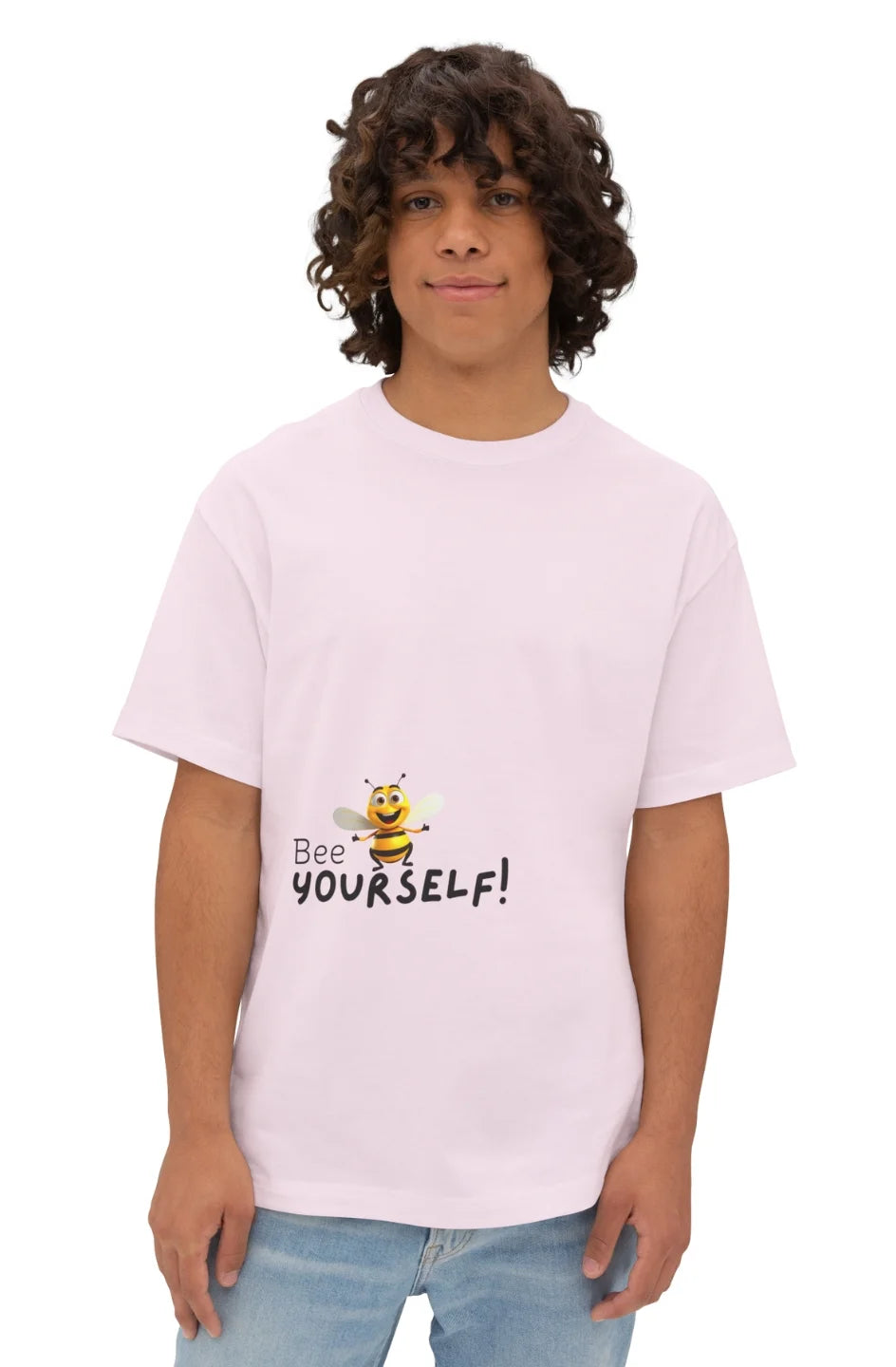 Men's Midweight Oversized T-Shirt "Bee Yourself"