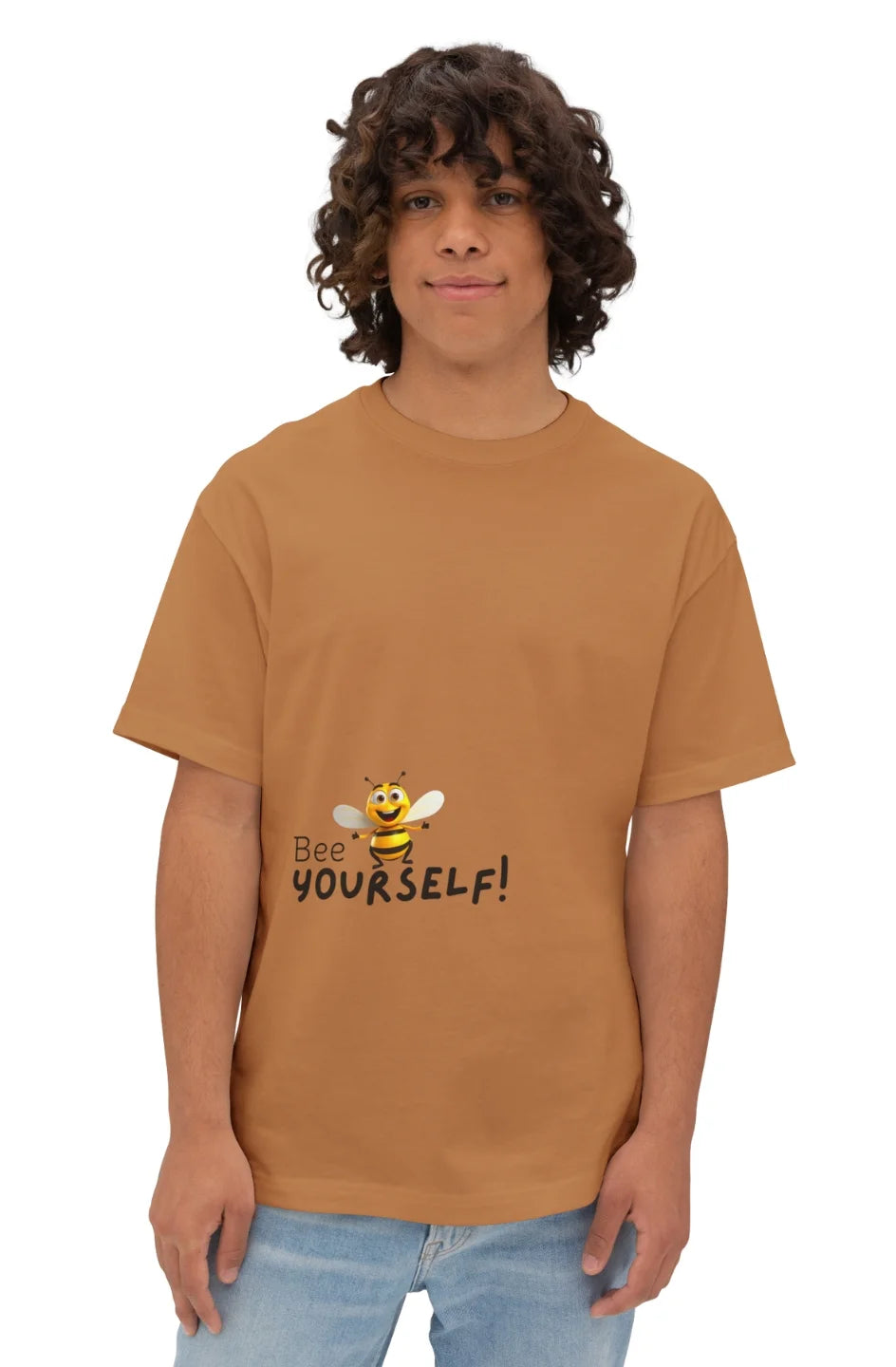 Men's Midweight Oversized T-Shirt "Bee Yourself"