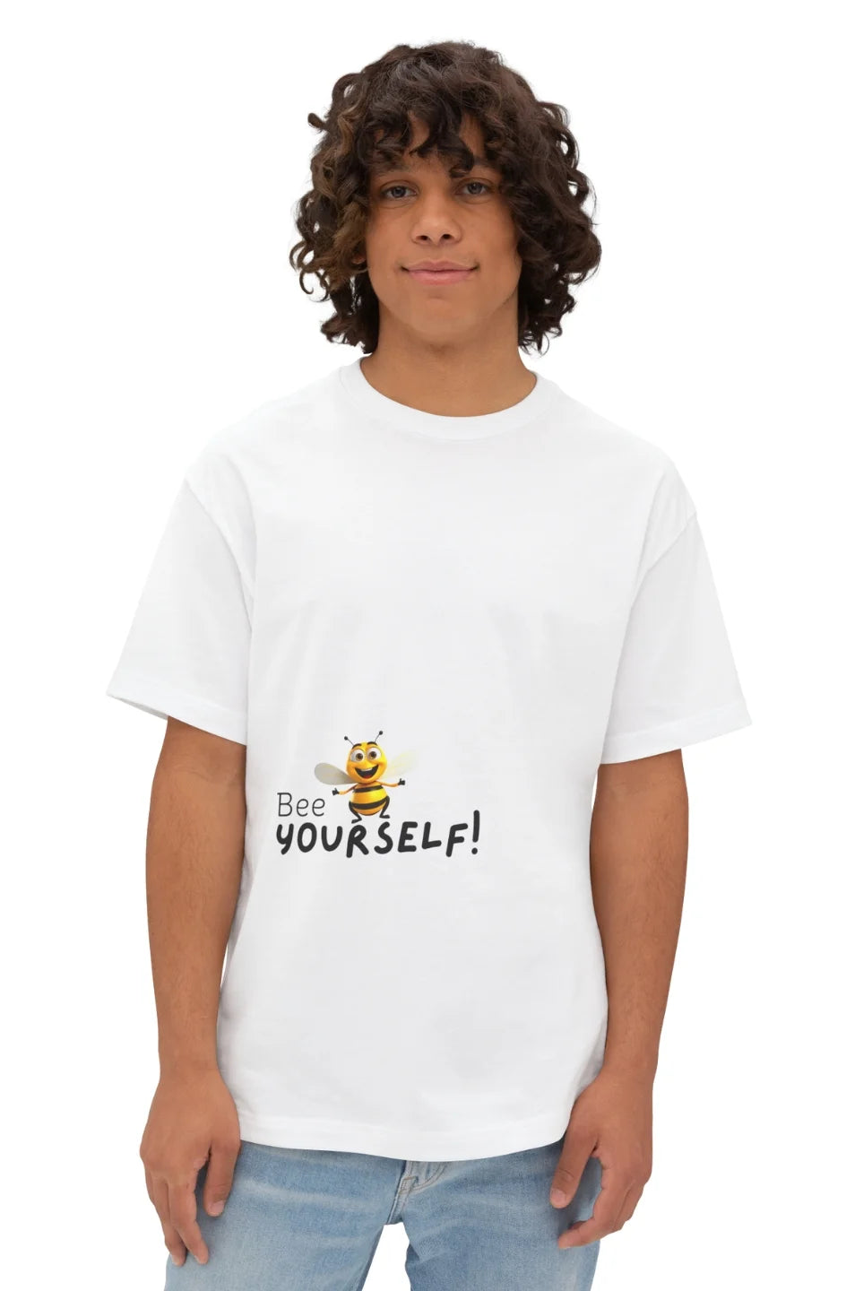 Men's Midweight Oversized T-Shirt "Bee Yourself"