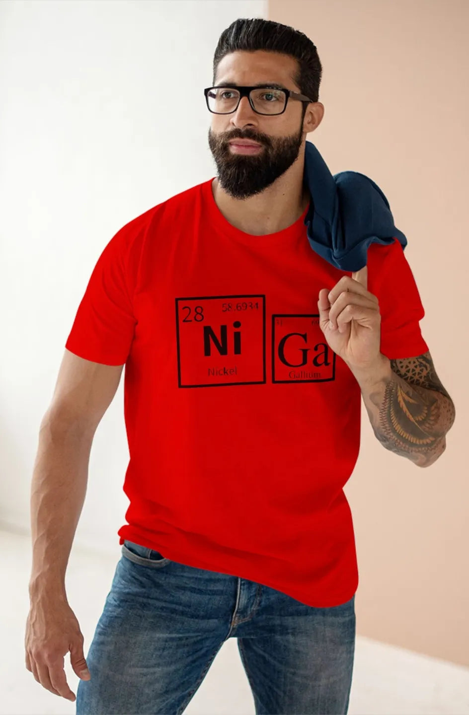 Men's Medium Light T-Shirt "Ni Ga"