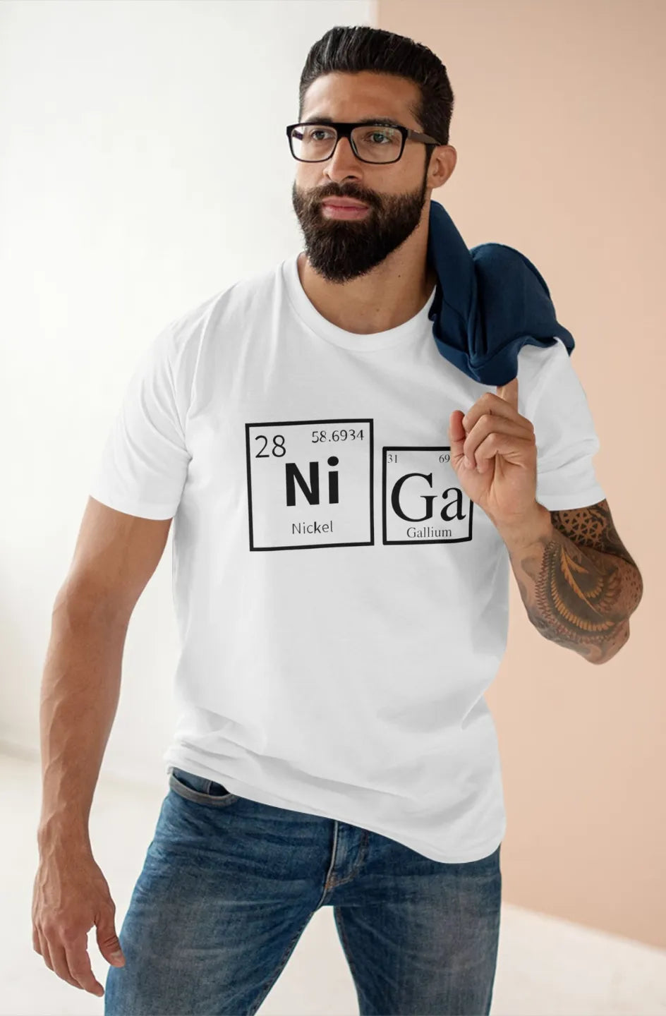 Men's Medium Light T-Shirt "Ni Ga"