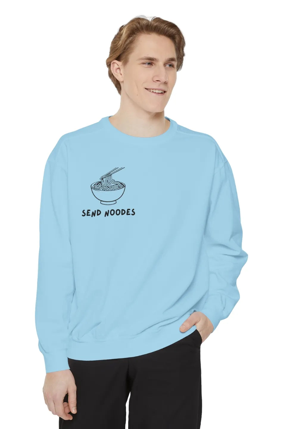 Men's Medium Heavy Sweatshirt "Send Noodes"
