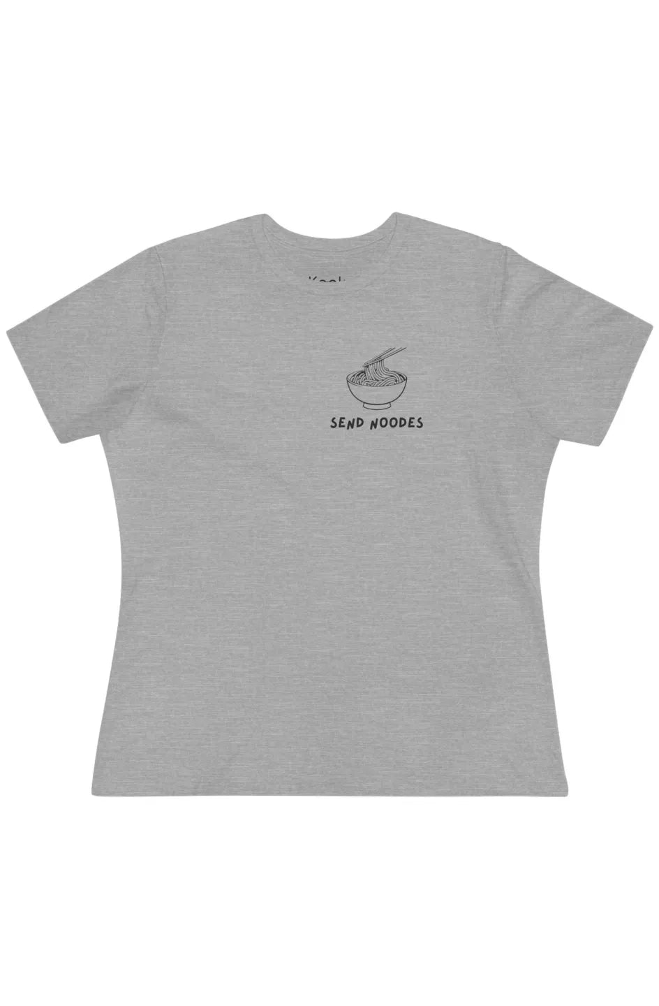 Women's Light Cotton Tee "Send Noodes"