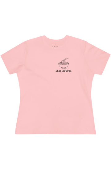 Women's Light Cotton Tee "Send Noodes"
