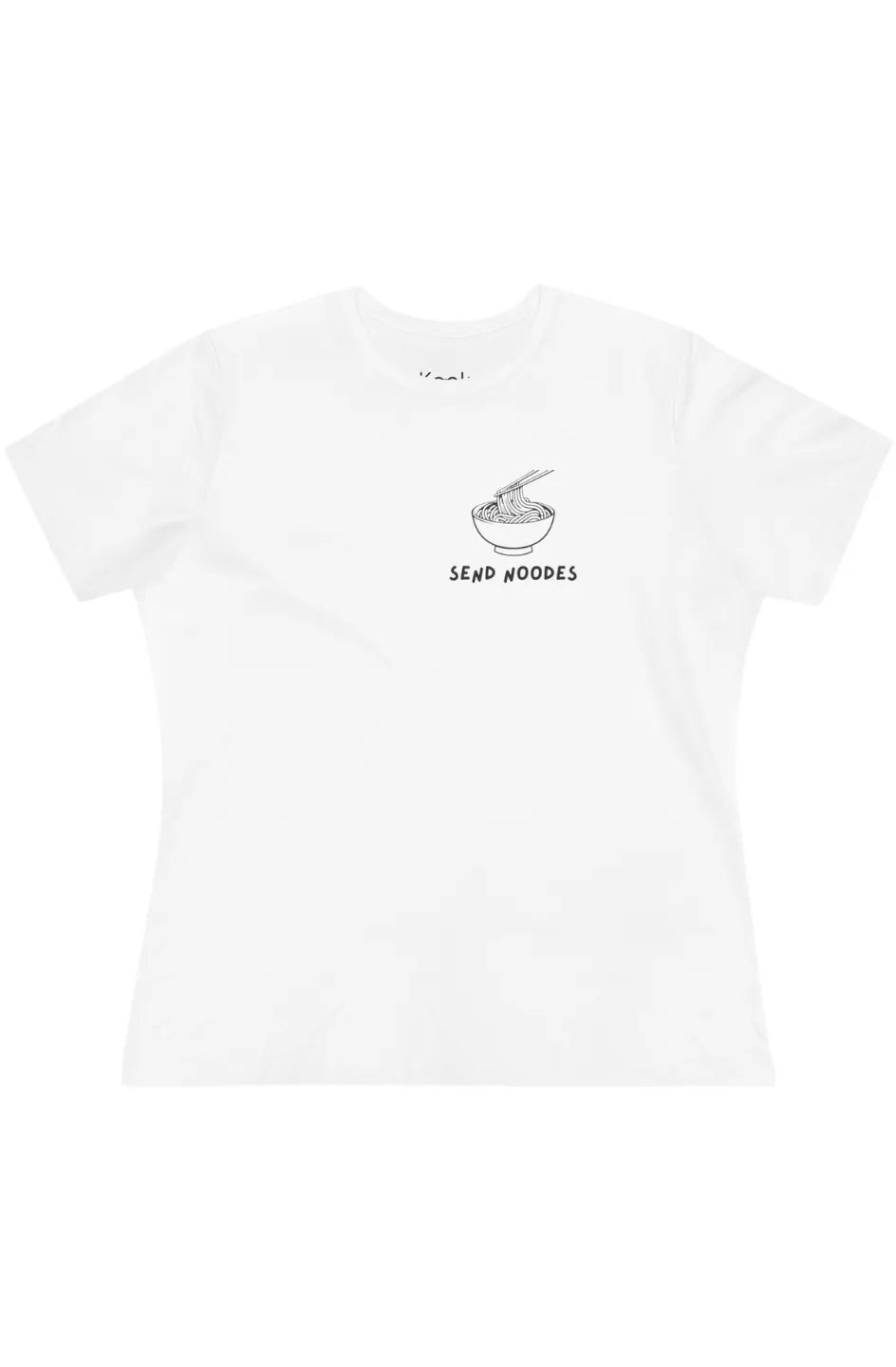 Women's Light Cotton Tee "Send Noodes"
