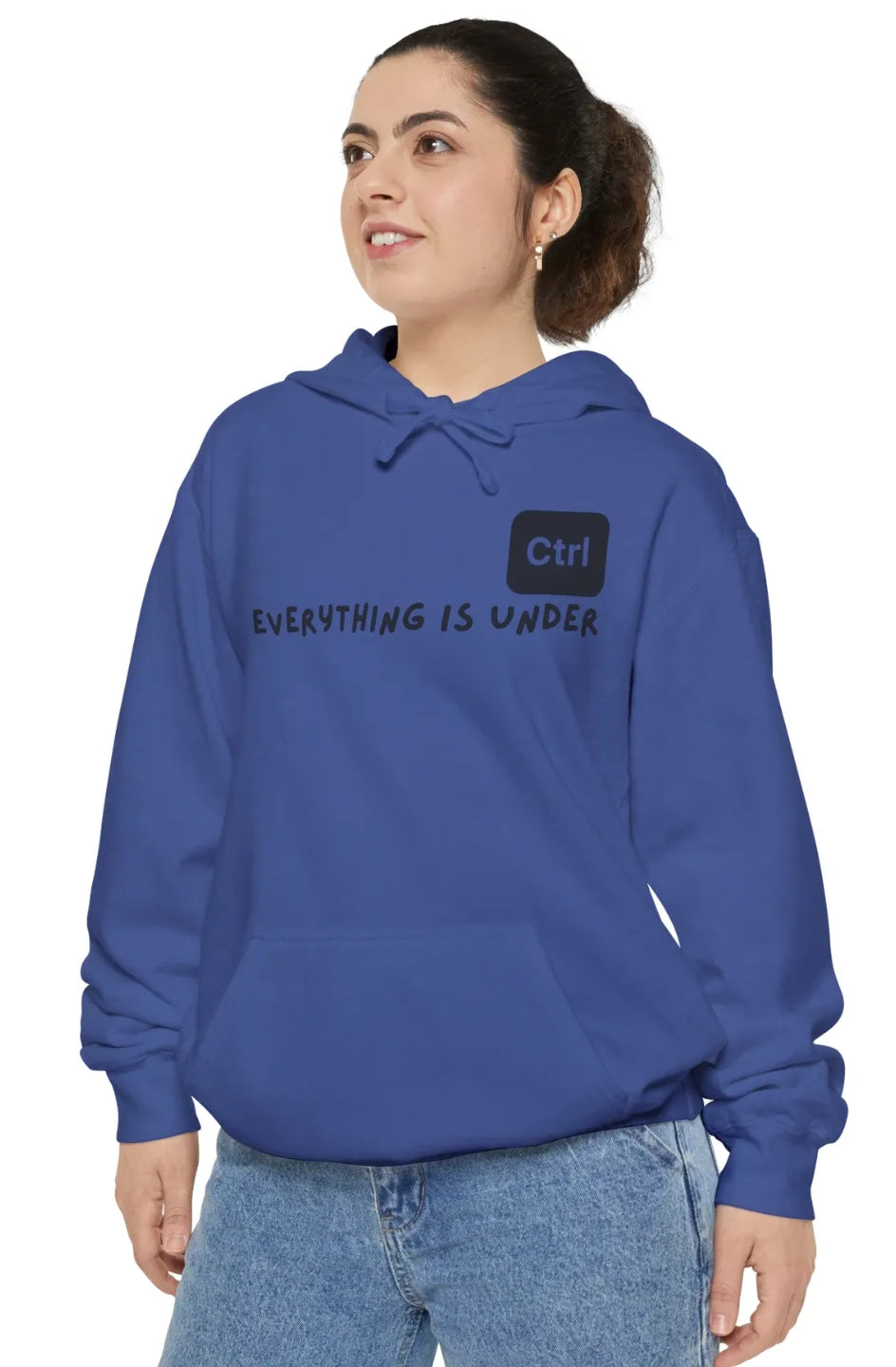 Women's Medium Heavy Hoodie "Everything is under control"