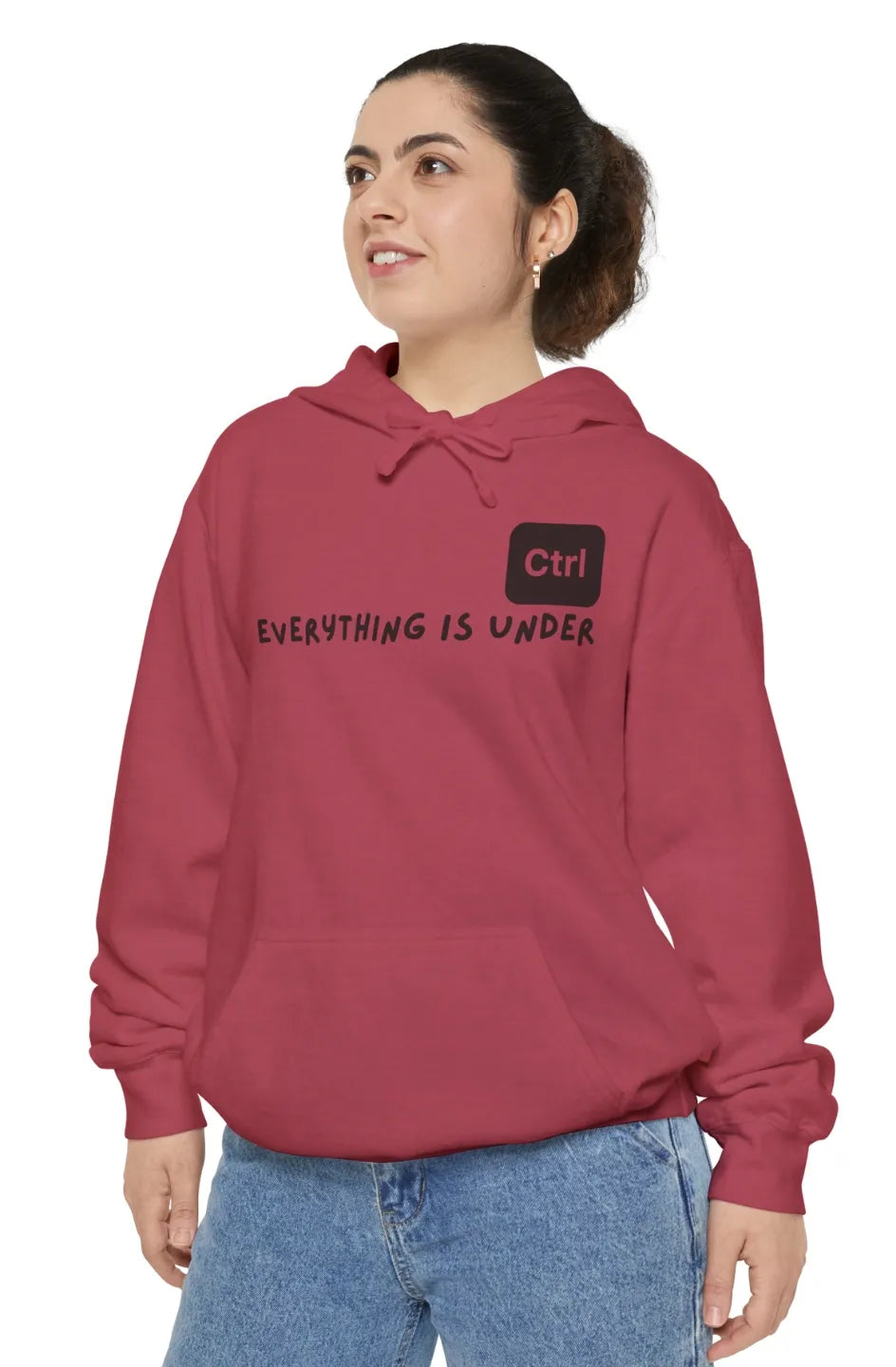 Women's Medium Heavy Hoodie "Everything is under control"