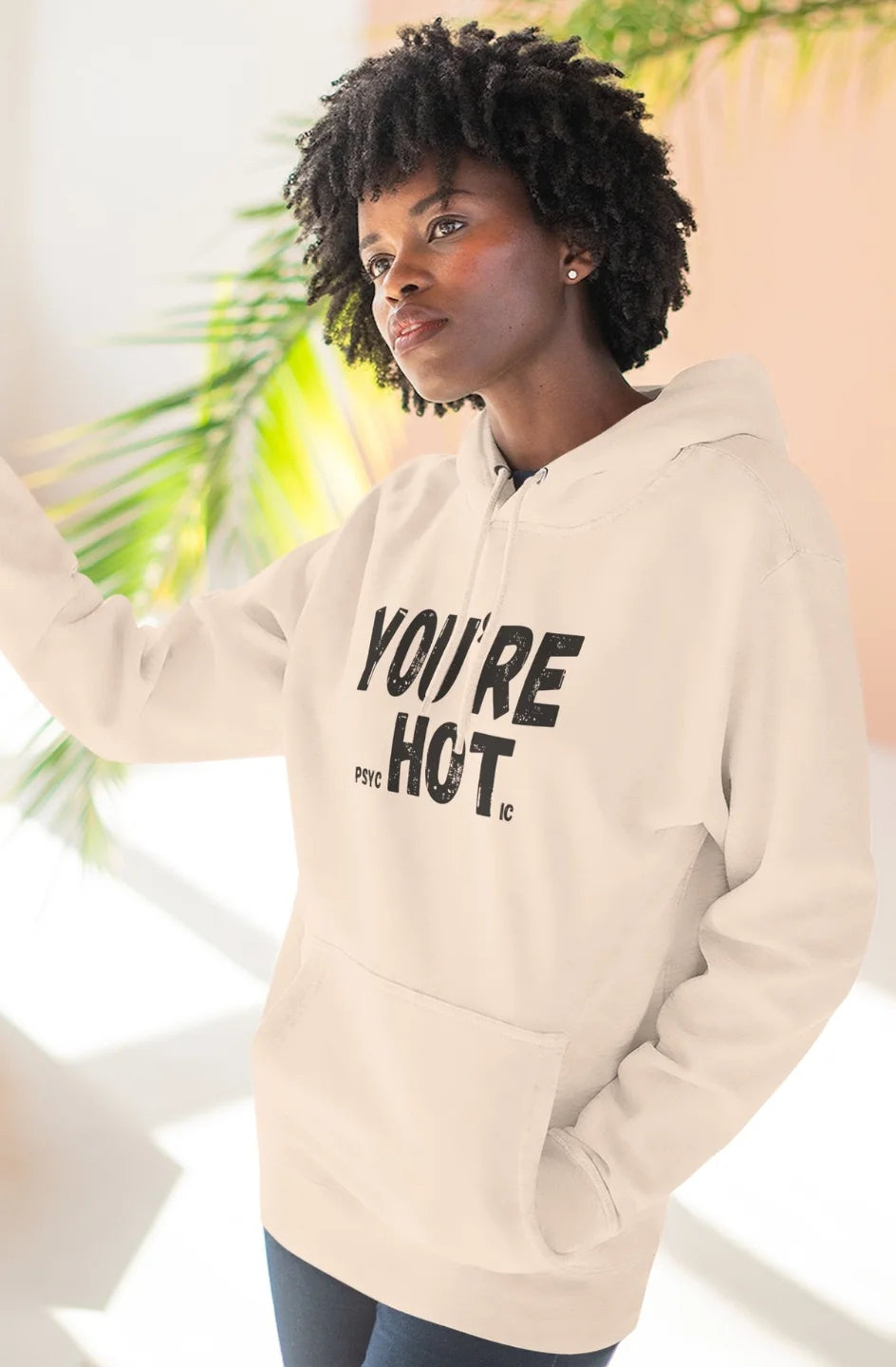 Women's Midweight Fleece Hoodie "You're Hot"