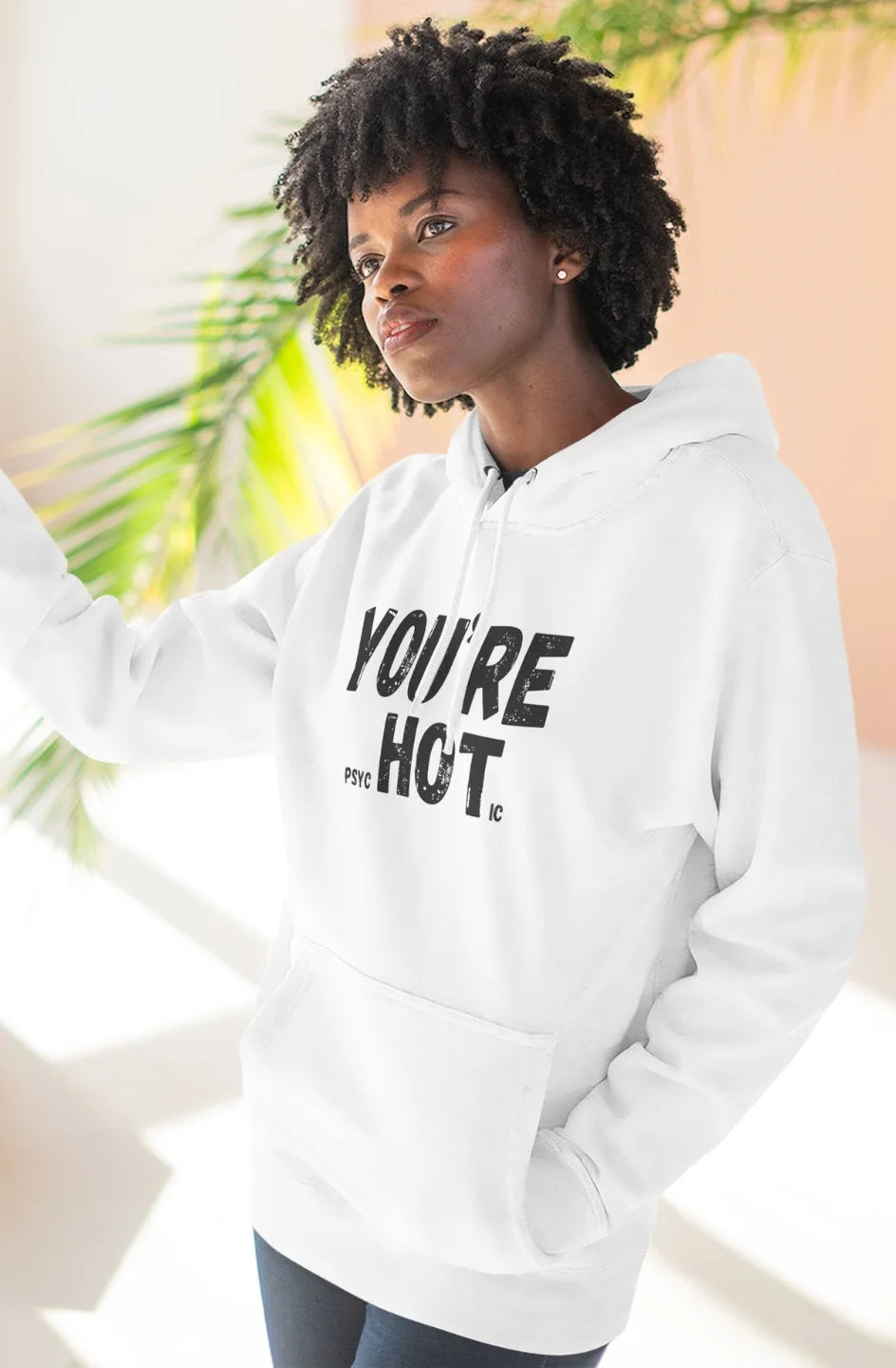 Women's Midweight Fleece Hoodie "You're Hot"