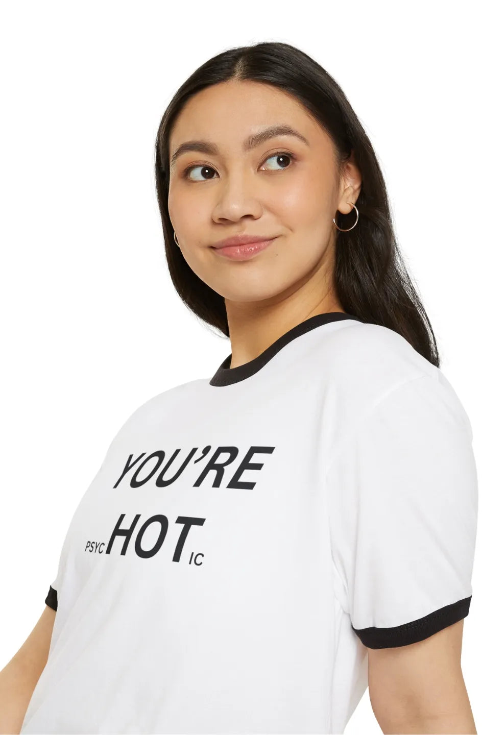 Women's Lightweight Ringer T-Shirt "You're Psychotic"