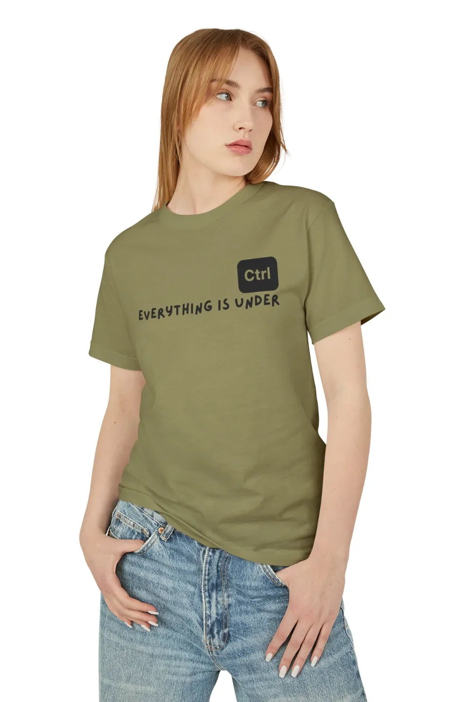 Women's Medium Heavy Tee "Everything is under ctrl"