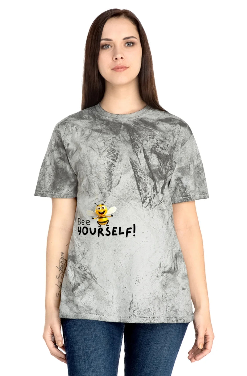 Women's Midweight Color Blast Tee "Bee Yourself"