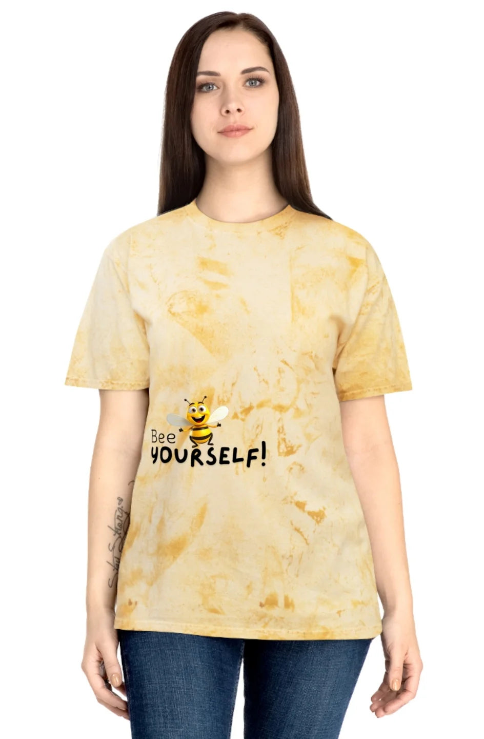 Women's Midweight Color Blast Tee "Bee Yourself"