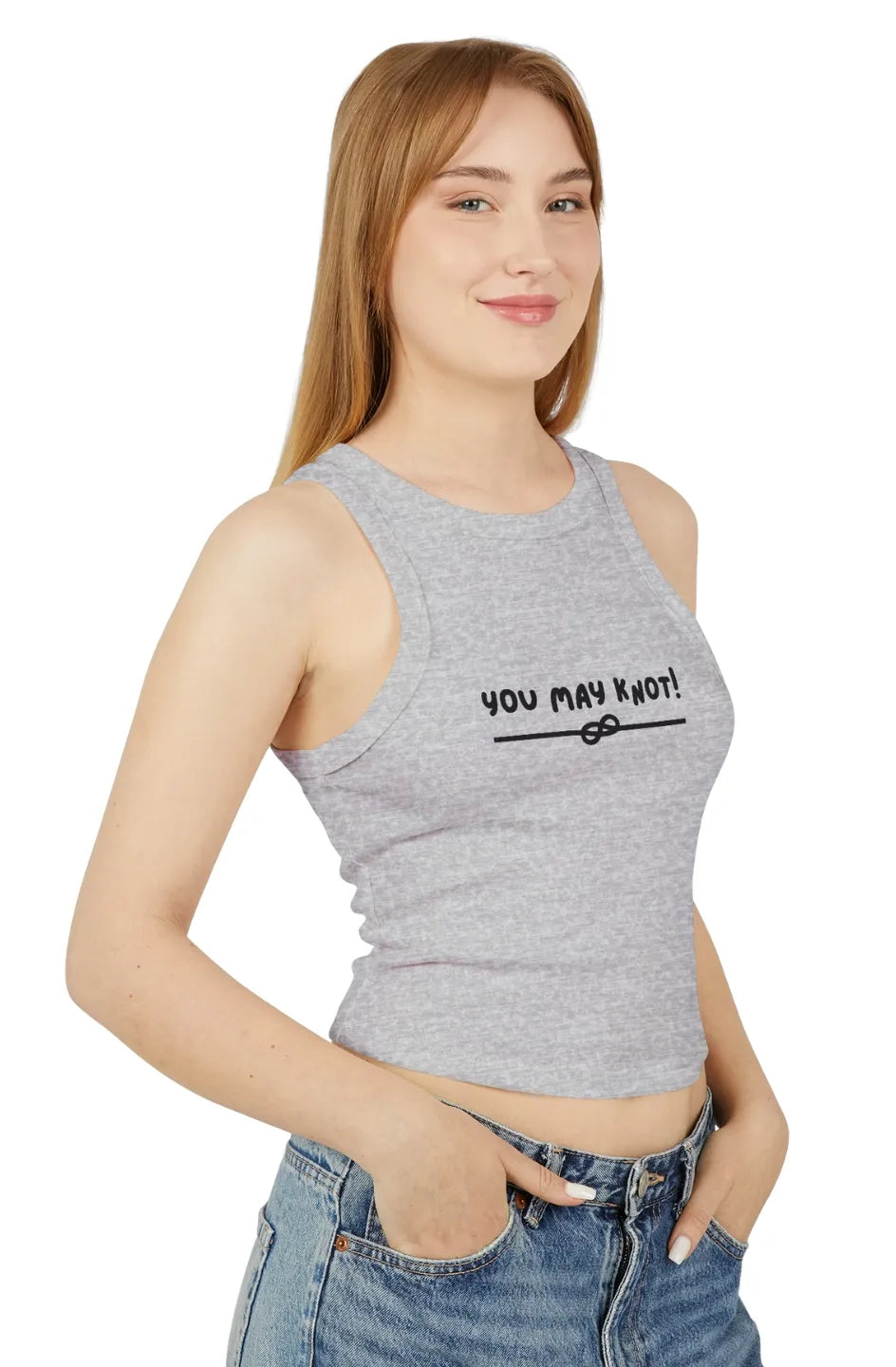 Women's Lightweight Micro Rib Tank Top "You may knot"