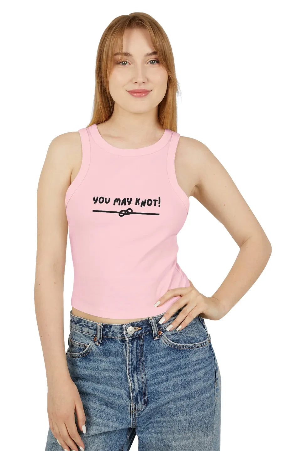Women's Lightweight Micro Rib Tank Top "You may knot"